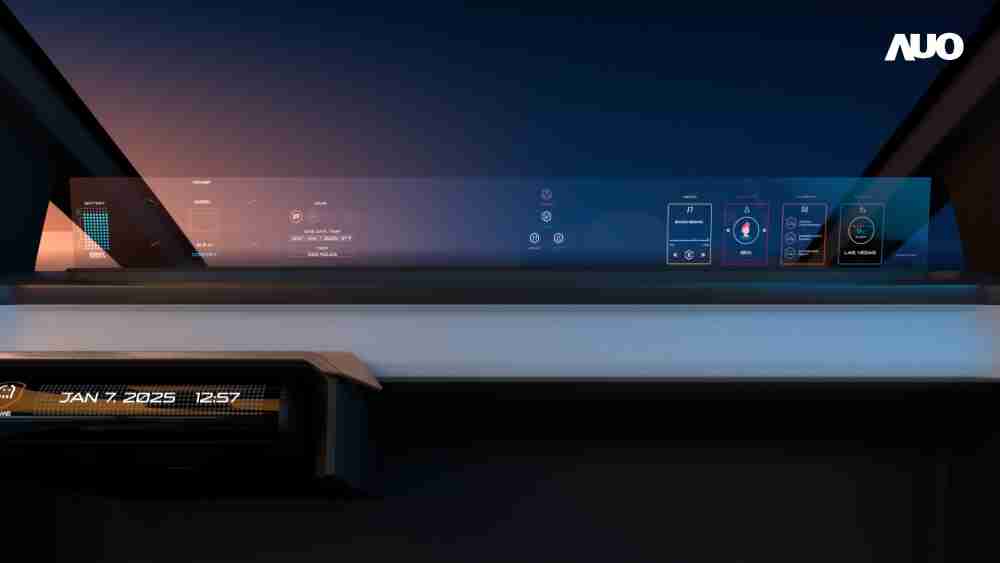 尊龙集团无界透明显示接口(Horizon Image Glass)透过车运算方案整合仪表板、、中控台及副驾显示器，，，一体式全景呈现，，提供乘用者清晰的前方视野、、、行车必要信息与娱乐功能